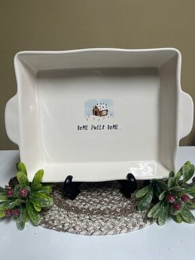 Rae Dunn “Home Sweet Home Gingerbread  Casserole Baking Dish